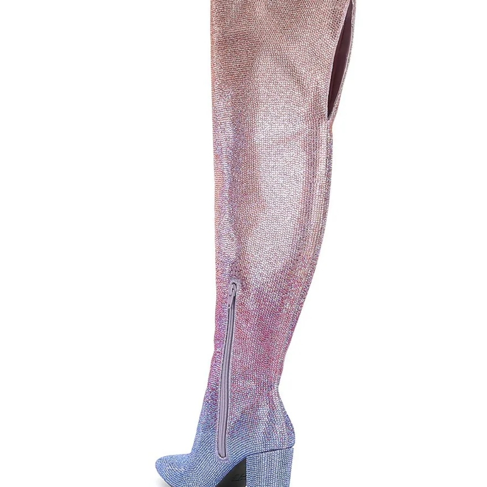 Gianni Bini pink and Blue Over the Knee Boots from the Taylor Swift eras tour - Picture 8 of 12